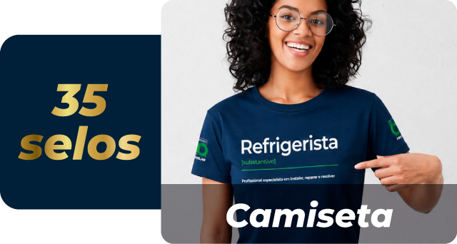 35 selos: camiseta personalizada